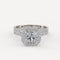 1.9ct Cushion Cut Halo Diamond Wedding Bridal Set - 01GG41